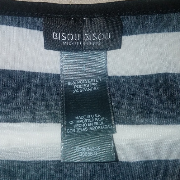 Bisou Bisou Striped Sheath Dress. Size 4. - Picture 8 of 8